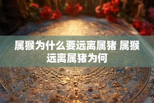 属猴为什么要远离属猪 属猴远离属猪为何