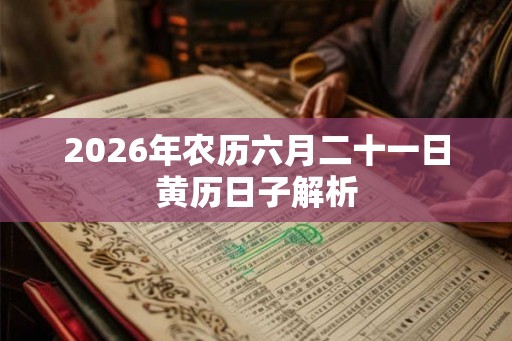 2026年农历六月二十一日黄历日子解析 2026年农历六月二十一日黄历日子解析