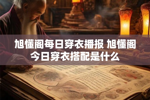旭懂阁每日穿衣播报 旭懂阁今日穿衣搭配是什么