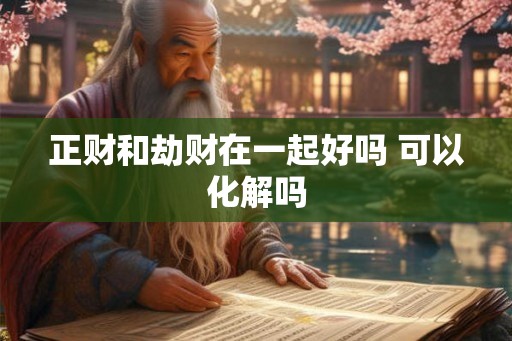 正财和劫财在一起好吗 可以化解吗 正财和劫财在一起好吗 可以化解吗