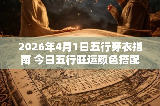 2026年4月1日五行穿衣指南 今日五行旺运颜色搭配