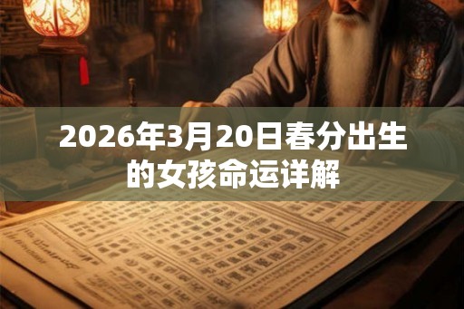 2026年3月20日春分出生的女孩命运详解