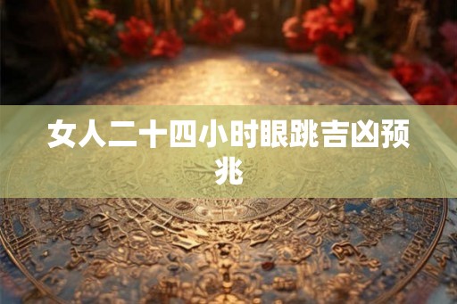 女人二十四小时眼跳吉凶预兆