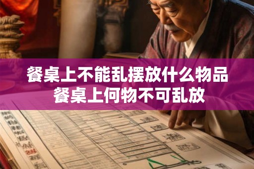 餐桌上不能乱摆放什么物品 餐桌上何物不可乱放 餐桌上不能乱摆放什么物品 餐桌上何物不可乱放