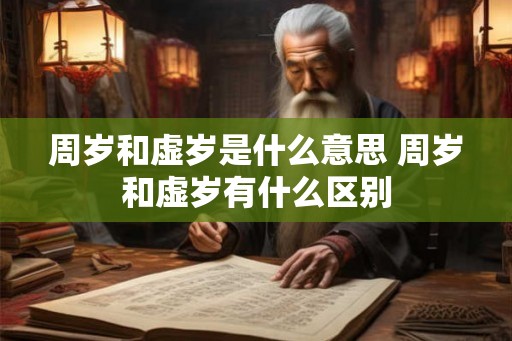 周岁和虚岁是什么意思 周岁和虚岁有什么区别