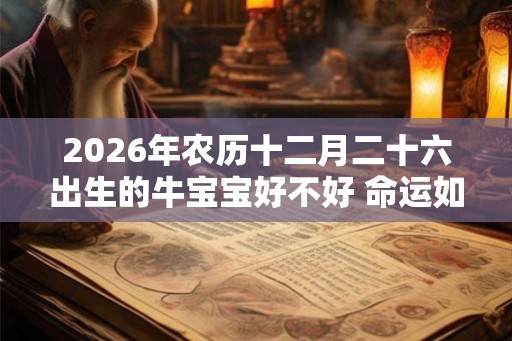 2026年农历十二月二十六出生的牛宝宝好不好 命运如何