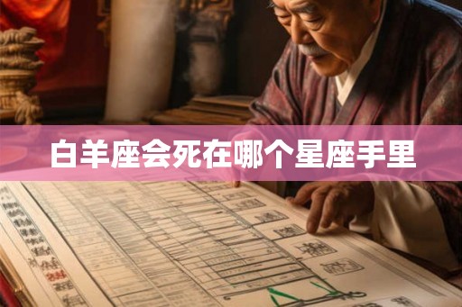 白羊座会死在哪个星座手里