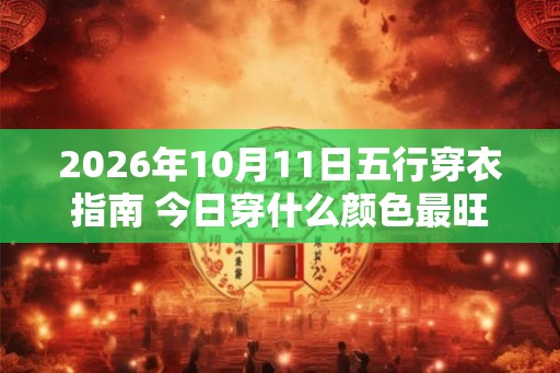 2026年10月11日五行穿衣指南 今日穿什么颜色最旺运 2026年10月11日五行穿衣指南 今日穿什么颜色最旺运