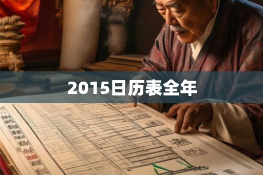 2015日历表全年