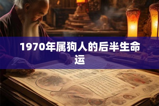 1970年属狗人的后半生命运 1970年属狗人的后半生命运