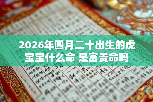 2026年四月二十出生的虎宝宝什么命 是富贵命吗