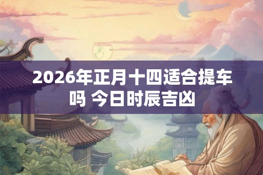 2026年正月十四适合提车吗 今日时辰吉凶 2026年正月十四适合提车吗 今日时辰吉凶
