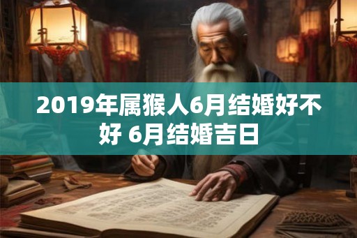 2019年属猴人6月结婚好不好 6月结婚吉日
