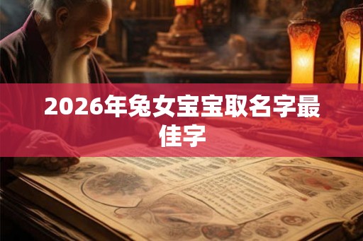 2026年兔女宝宝取名字最佳字 2026年兔女宝宝取名字最佳字