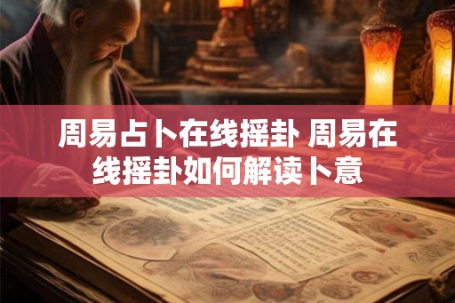 周易占卜在线摇卦 周易在线摇卦如何解读卜意