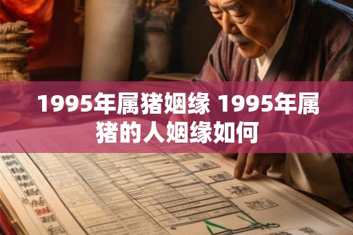 1995年属猪姻缘 1995年属猪的人姻缘如何