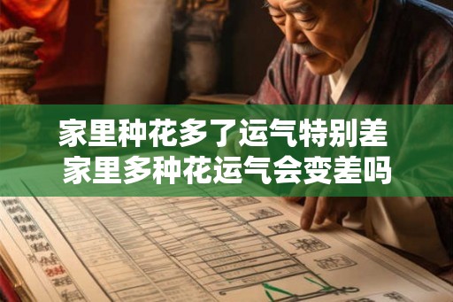 家里种花多了运气特别差 家里多种花运气会变差吗