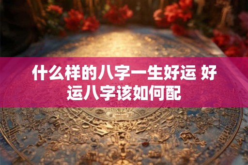 什么样的八字一生好运 好运八字该如何配 什么样的八字一生好运 好运八字该如何配