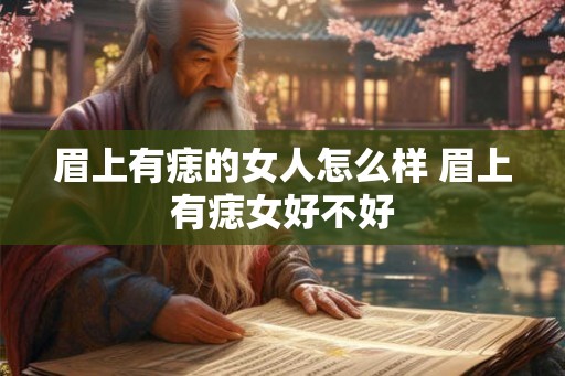 眉上有痣的女人怎么样 眉上有痣女好不好