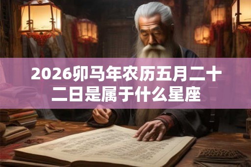 2026卯马年农历五月二十二日是属于什么星座 2026卯马年农历五月二十二日是属于什么星座