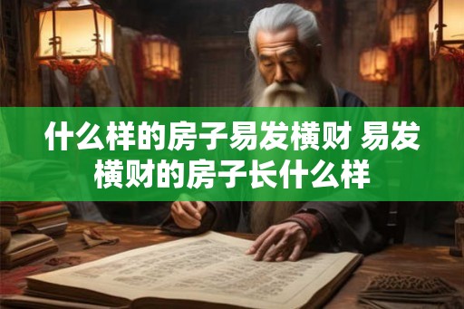 什么样的房子易发横财 易发横财的房子长什么样