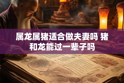 属龙属猪适合做夫妻吗 猪和龙能过一辈子吗