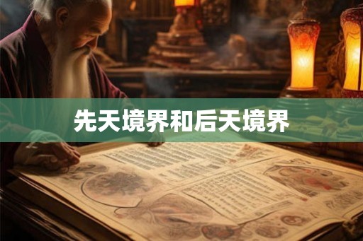 先天境界和后天境界