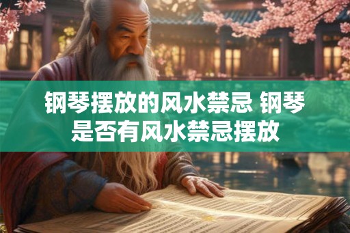 钢琴摆放的风水禁忌 钢琴是否有风水禁忌摆放