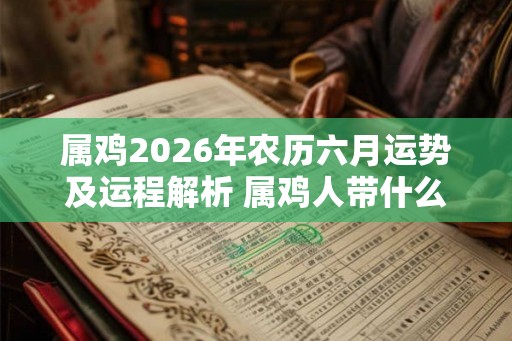 属鸡2026年农历六月运势及运程解析 属鸡人带什么旺财