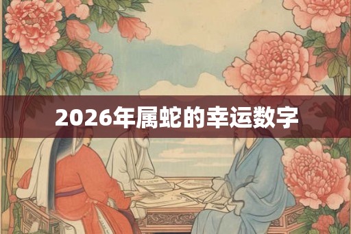 2026年属蛇的幸运数字