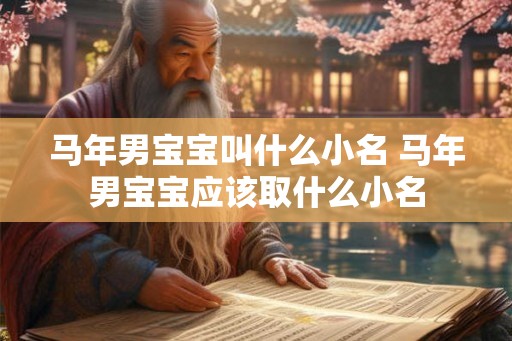 马年男宝宝叫什么小名 马年男宝宝应该取什么小名