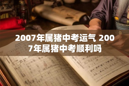 2007年属猪中考运气 2007年属猪中考顺利吗
