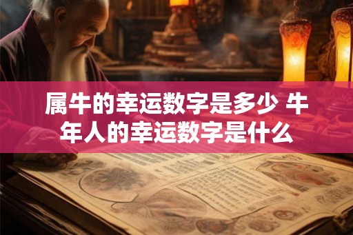属牛的幸运数字是多少 牛年人的幸运数字是什么