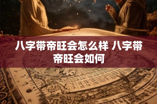 八字带帝旺会怎么样 八字带帝旺会如何