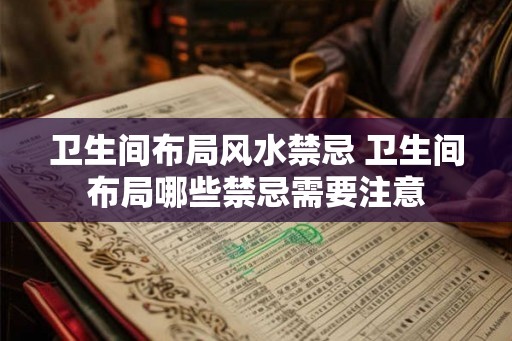 卫生间布局风水禁忌 卫生间布局哪些禁忌需要注意
