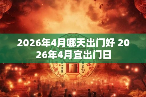 2026年4月哪天出门好 2026年4月宜出门日