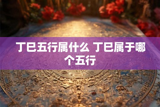 丁巳五行属什么 丁巳属于哪个五行