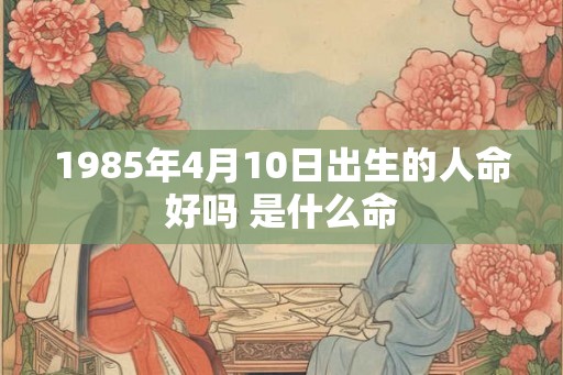 1985年4月10日出生的人命好吗 是什么命