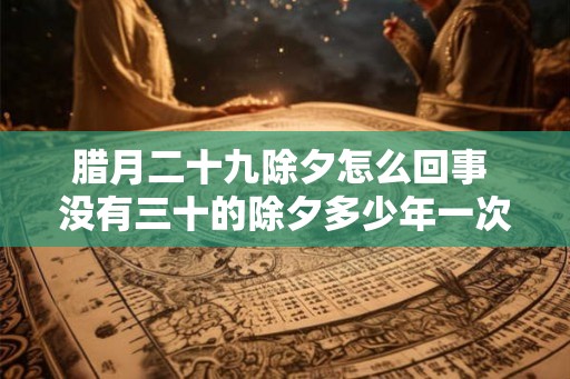 腊月二十九除夕怎么回事 没有三十的除夕多少年一次
