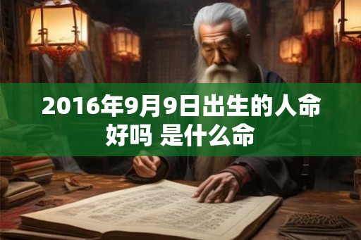 2016年9月9日出生的人命好吗 是什么命 2016年9月9日出生的人命好吗 是什么命