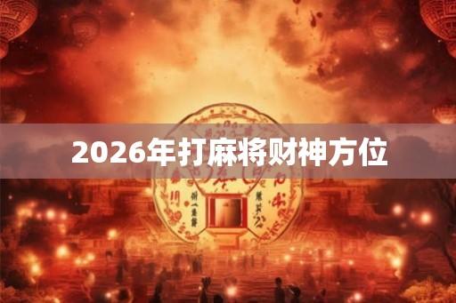 2026年打麻将财神方位 2026年打麻将财神方位