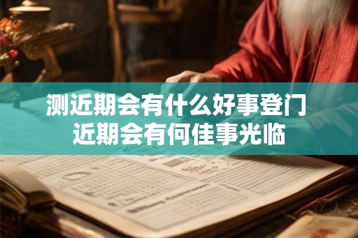 测近期会有什么好事登门 近期会有何佳事光临