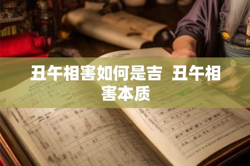 丑午相害如何是吉 丑午相害本质 丑午相害如何是吉 丑午相害本质