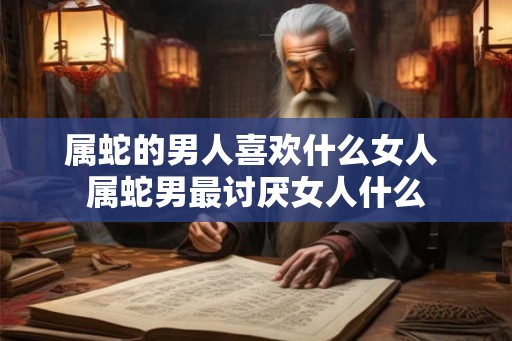 属蛇的男人喜欢什么女人 属蛇男最讨厌女人什么