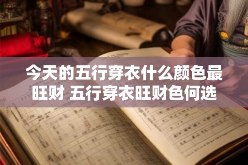 今天的五行穿衣什么颜色最旺财 五行穿衣旺财色何选 今天的五行穿衣什么颜色最旺财 五行穿衣旺财色何选