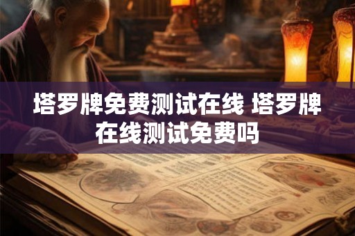 塔罗牌免费测试在线 塔罗牌在线测试免费吗