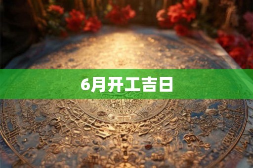 6月开工吉日