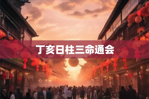 丁亥日柱三命通会 丁亥日柱三命通会
