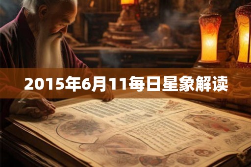 2015年6月11每日星象解读