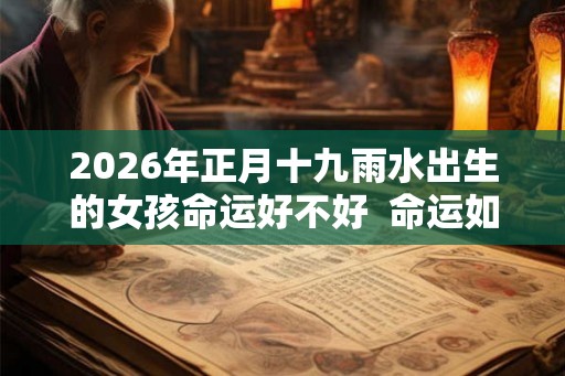 2026年正月十九雨水出生的女孩命运好不好  命运如何
